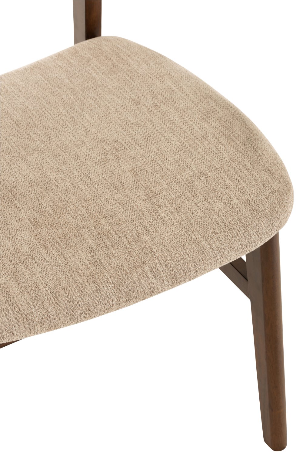Chaise vintage KENU en bois hévéa et métal noir.